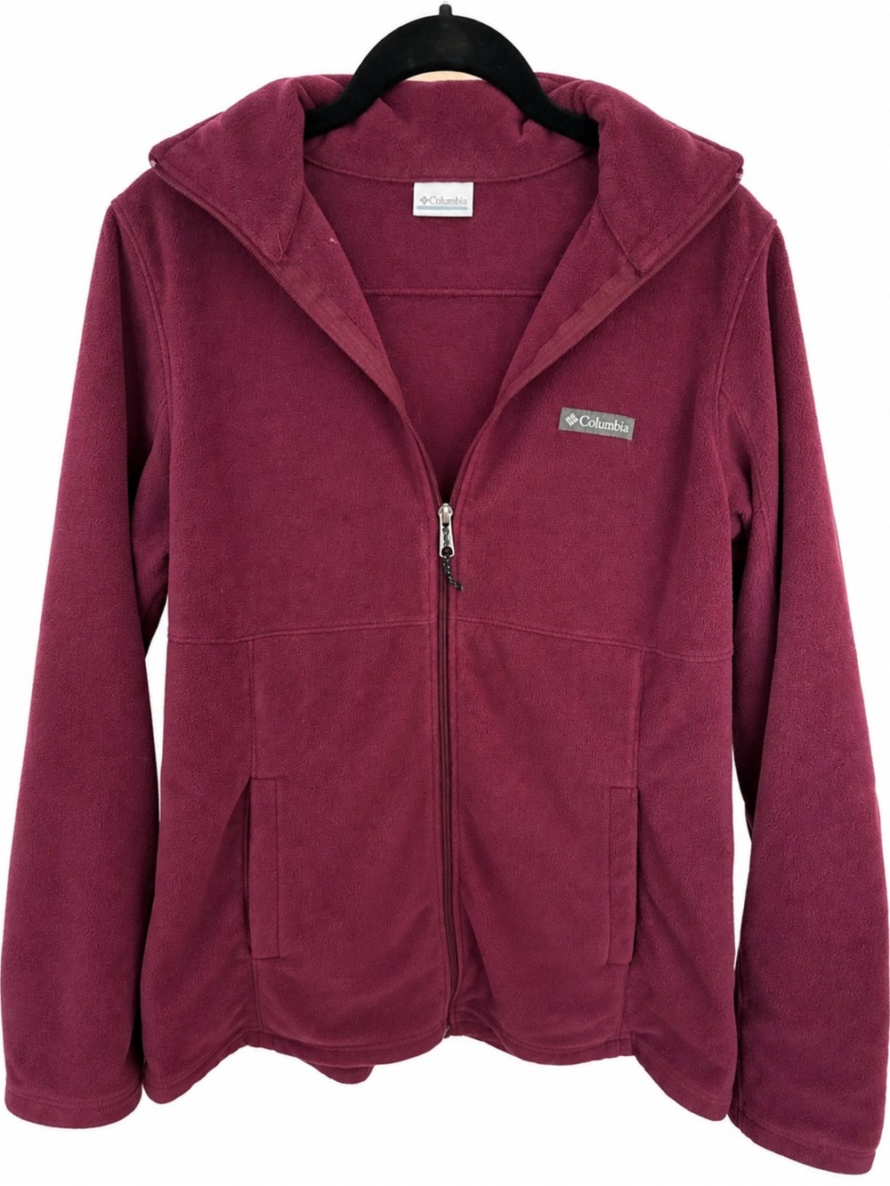 Columbia Women's Plum Zip-Up Fleece Hooded Jacket